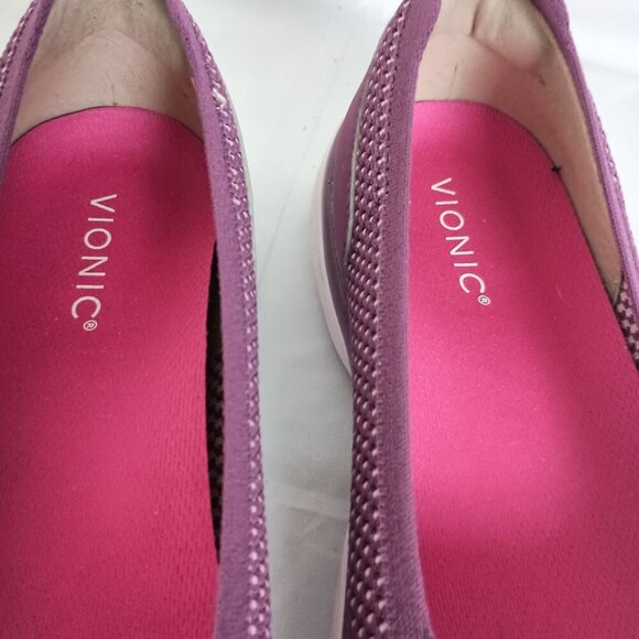 Vionic Vortex Kallie Slip-On Shoes Women’s Size 10 Grape Kiss Knit Comfort Sneak - Picture 4 of 10